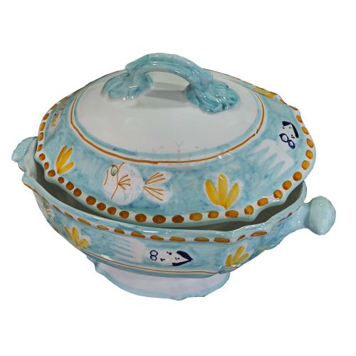 Soup Tureen. Little Animals Collection. Hand-Painted...