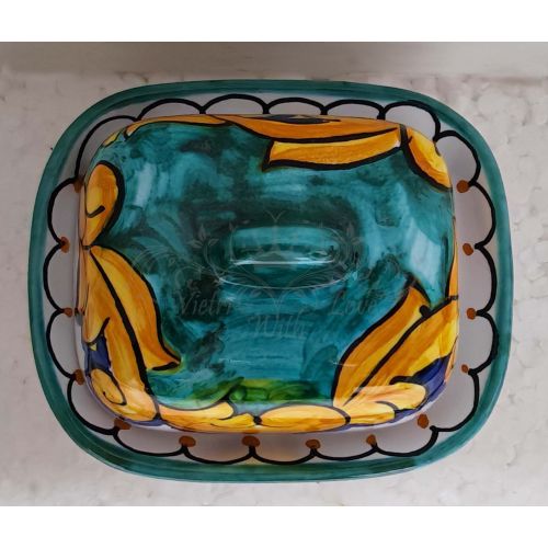 Butter/Cheese Tray. Baroque Line. Vietri Ceramic.... 2