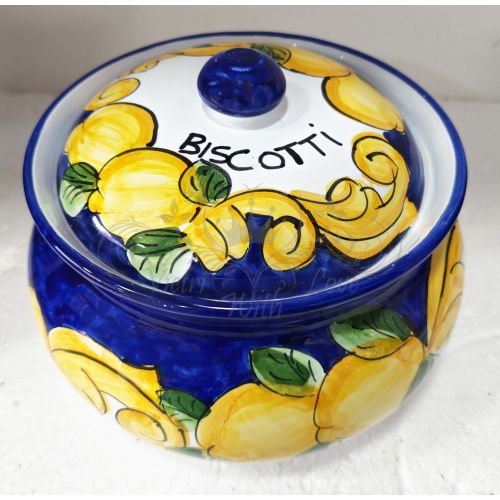 Keksdose. Barock- und Zitronen-Kollektion. Handbemalte... 2