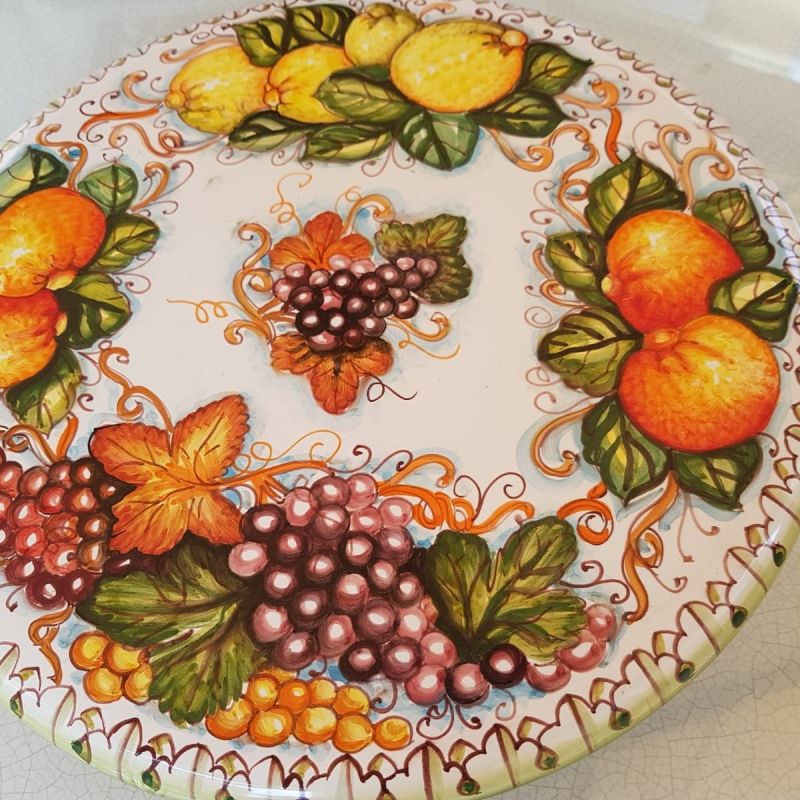 Antipastiera Tonda. dipinta a mano. Ceramica di...