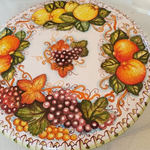 Round appetizer. handpainted Vietri ceramic