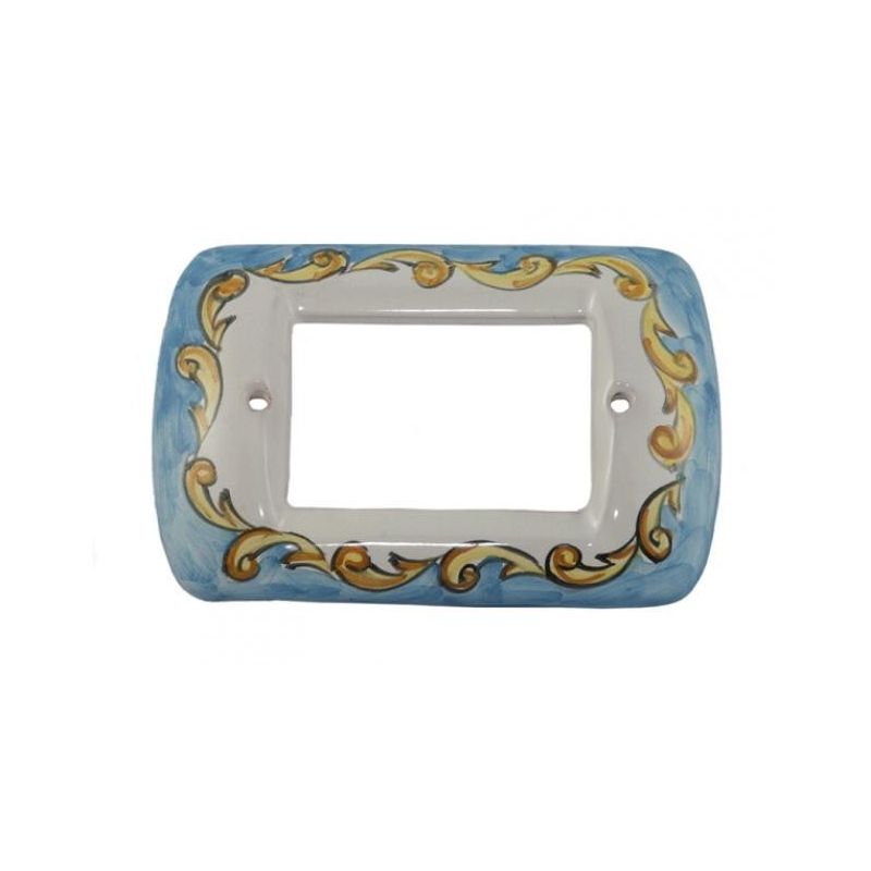 Switch cover baroque line. handpainted Vietri...