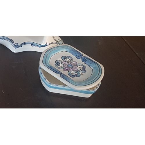 Soap Holder . handpainted Vietri ceramic 2