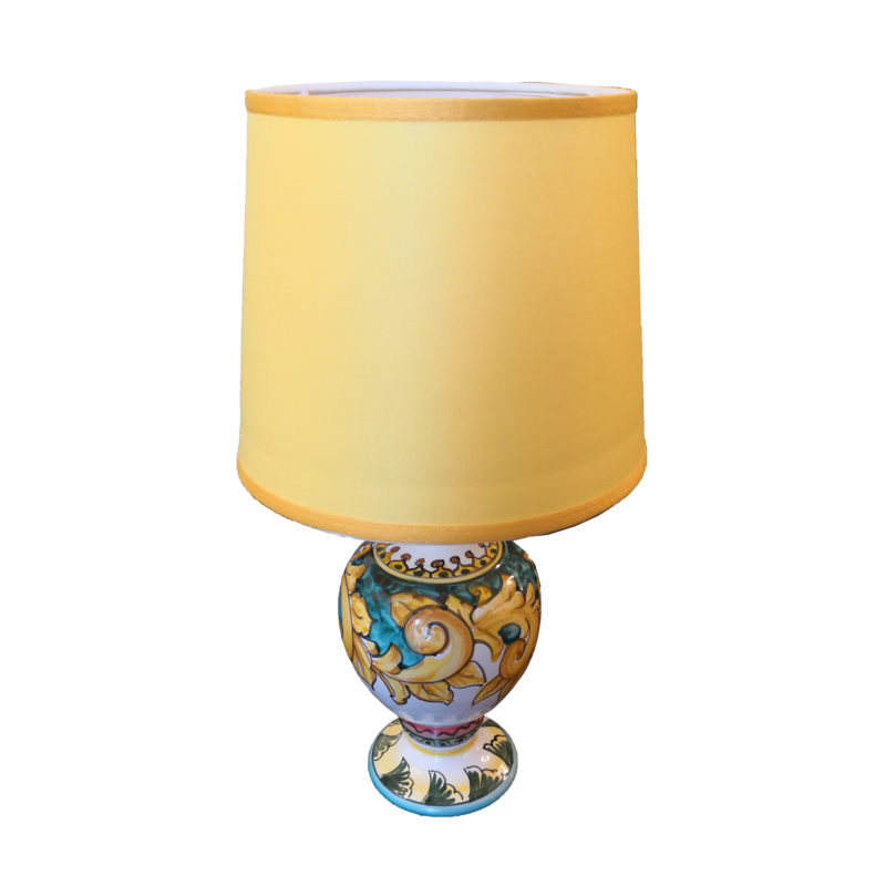 Lamp Baroque Green Copper Line. handpainted...