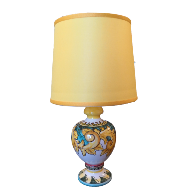 Lume linea barocco verde ramina. Ceramica di...