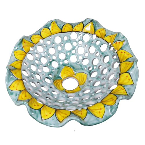 Chandelier daisy wavy. handpainted Vietri ceramic. 2