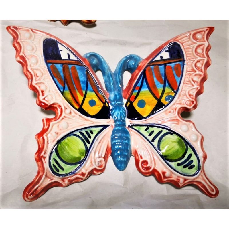 Colorful butterfly handpainted Vietri ceramic