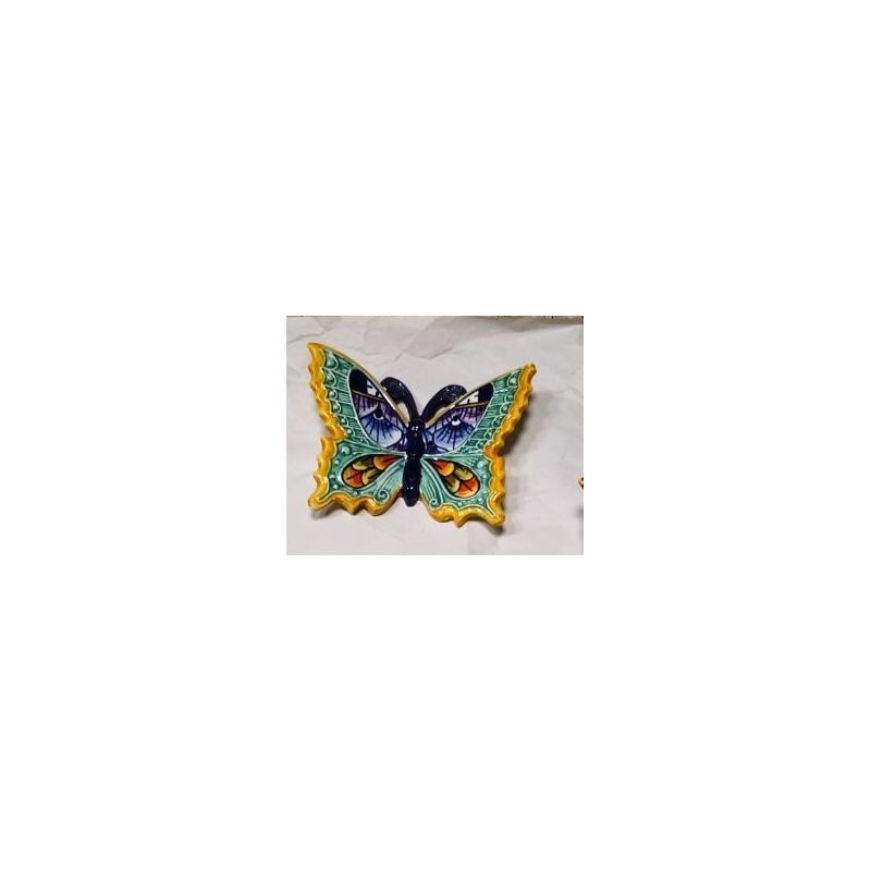 Colorful butterfly handpainted Vietri ceramic