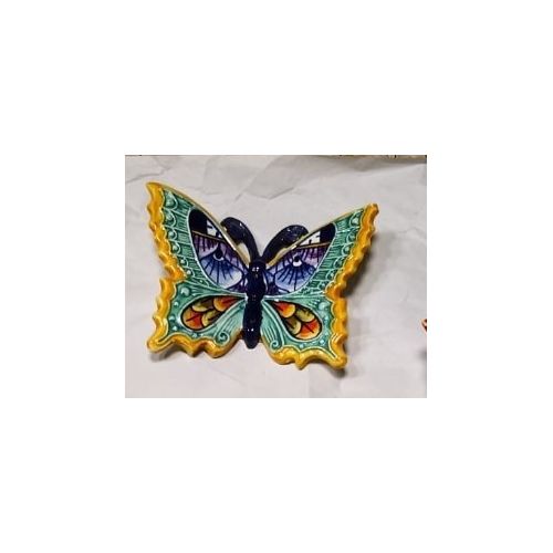 Farfalla colorata in Ceramica di vietri dipinta a mano. disponibili in diverse dimensioni