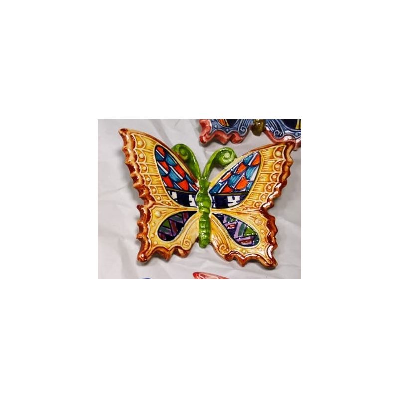Butterfly yellow handpainted Vietri ceramic