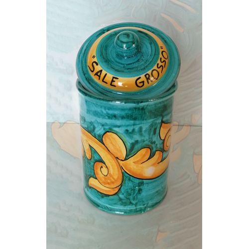 Customizable Jar. Baroque Line. Vietri Ceramic. Hand-Painted.