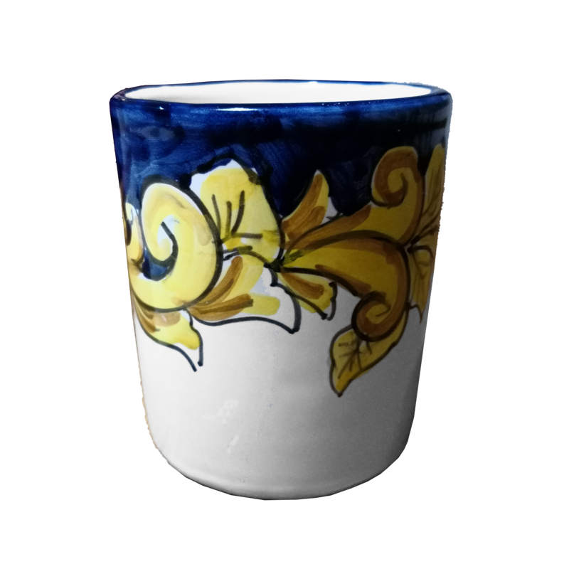 Glass. Baroque Line. Vietri Ceramic. Hand-Painted.