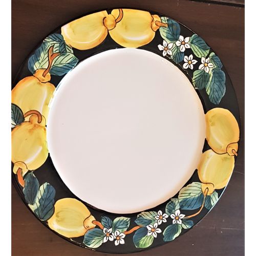Teller. Top-Linie. Zitronen und Orangenblüten. Glatter... 2