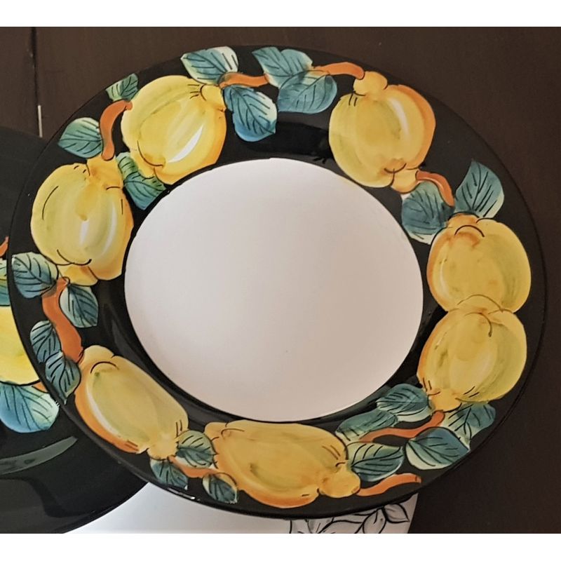 Plate. Top Line. Lemons and Orange Blossoms....