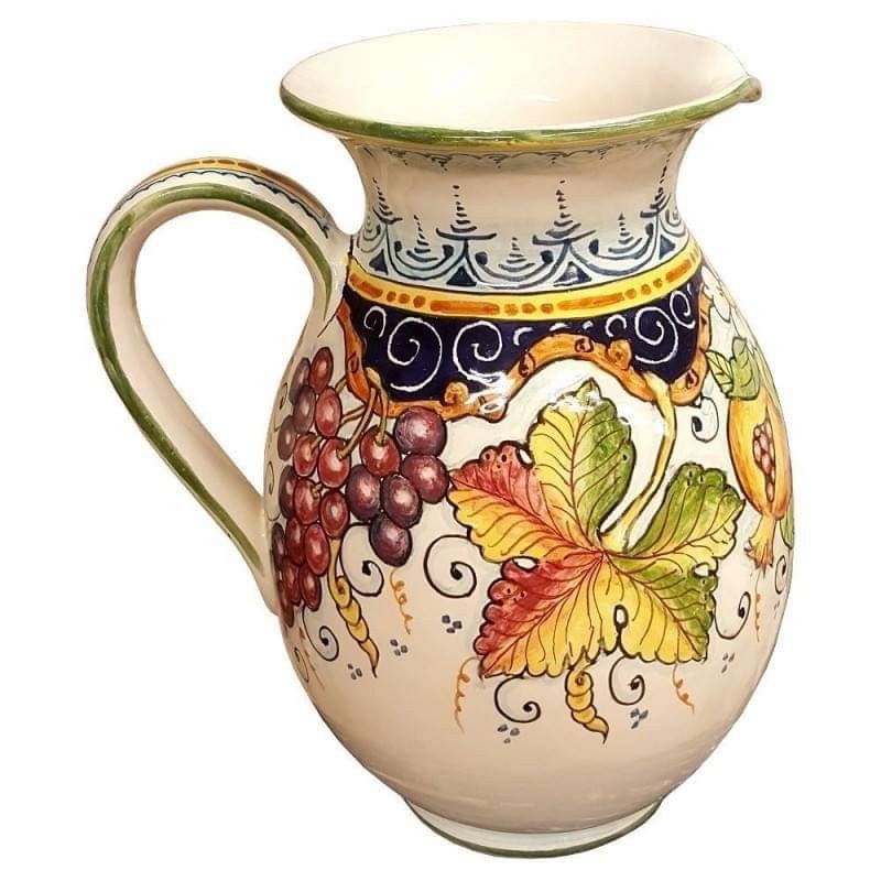 Bulbous Pitcher. Fruit Line. Vietri ceramics....