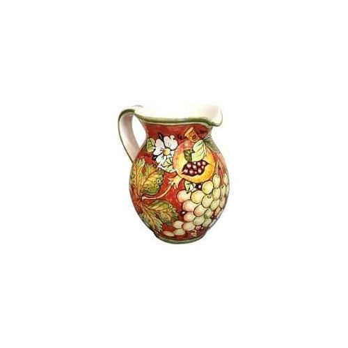 Brocca Panciuta. Linea Frutta. Ceramica di Vietri. Dipinta a mano.