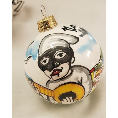 Christmas Bauble. Christmas Ornament. Vietri Ceramics....