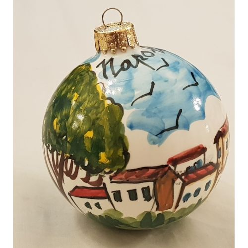 Boule de Noël. Décoration de Noël. Céramique de Vietri....