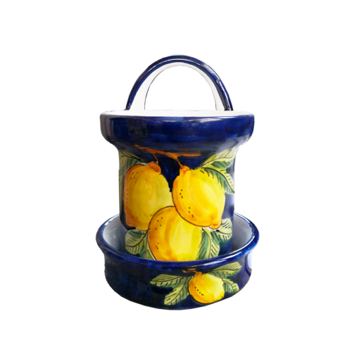 Cutlery Drainer. Lemons Collection. Hand-Painted Vietri...