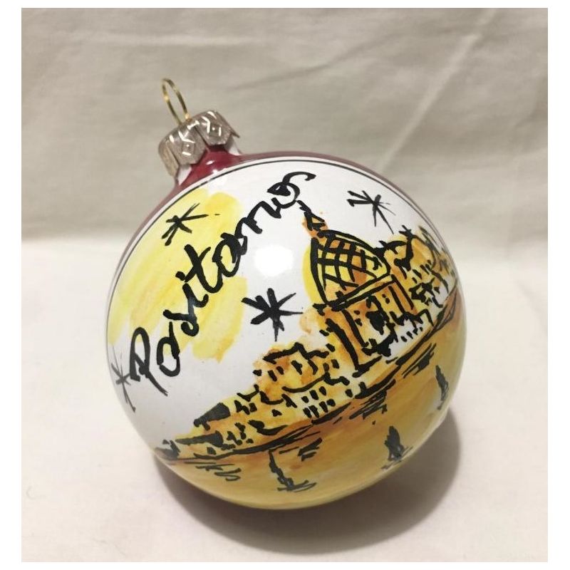 Boule de Noël. Positano. Décoration de Noël....