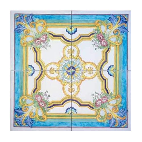 Tiles - Square Tiles handpainted Vietri ceramics