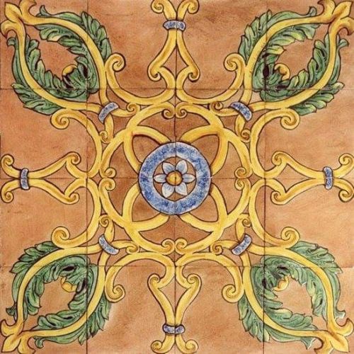 Mattonelle - piastrelle quadrate in ceramica vietrese...