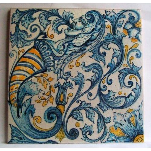 Tiles - Square Tiles handpainted Vietri ceramics