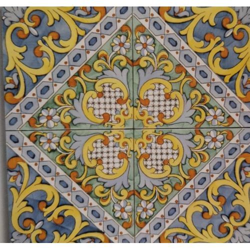 Mattonelle - piastrelle quadrate in ceramica vietrese...