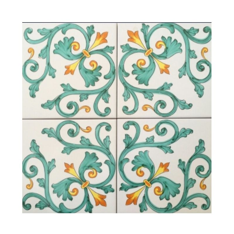 Tiles - Square Tiles handpainted Vietri ceramics