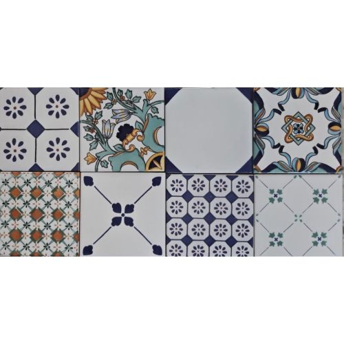 Tiles - Square Tiles handpainted Vietri ceramics