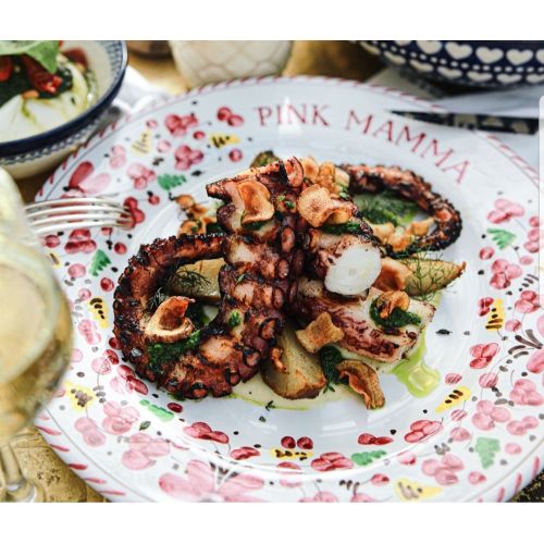 Restaurant Line - handpainted Vietri ceramic. Available...