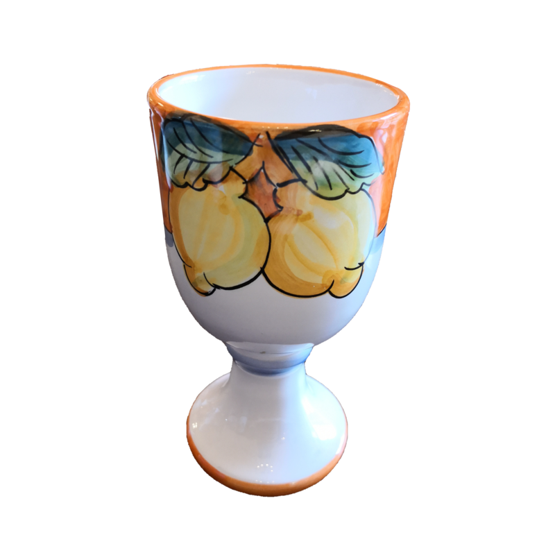 Calice. Linea Frutta. Ceramica di Vietri....