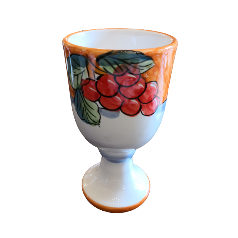 Goblet. Fruit Collection. Vietri ceramics....