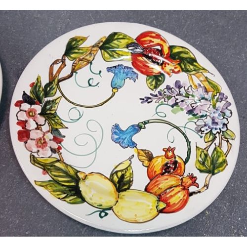 Dish Plate lemon and fruit Line. Vietri ceramics....