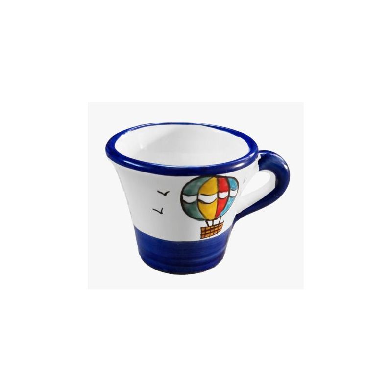 Tazzina da caffè con piattino. Mongolfiera....