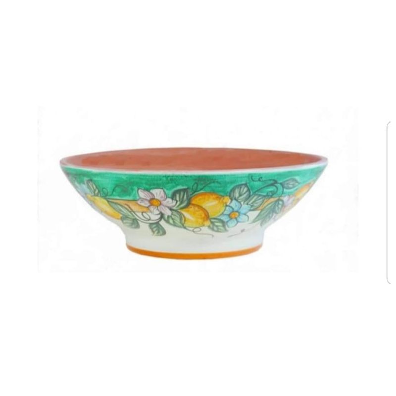 Vase bowl for plants green, Lemons Line....