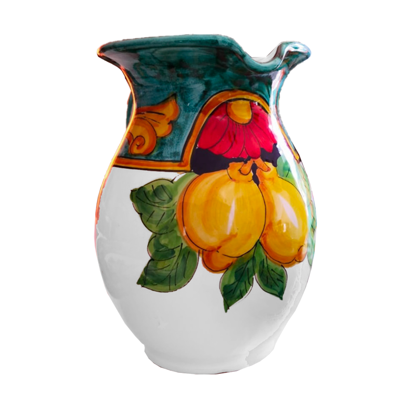Carafe Bombée. Double Décor. Céramique de...