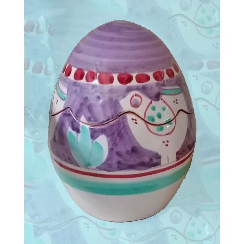 Easter Egg. handpainted Vietri ceramic.