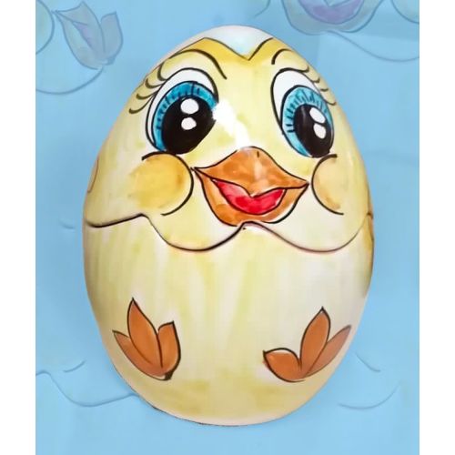Easter Egg. handpainted Vietri ceramic. 2