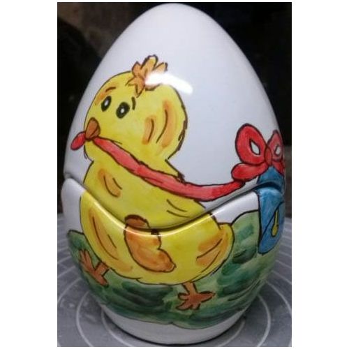 Easter Egg. handpainted Vietri ceramic.