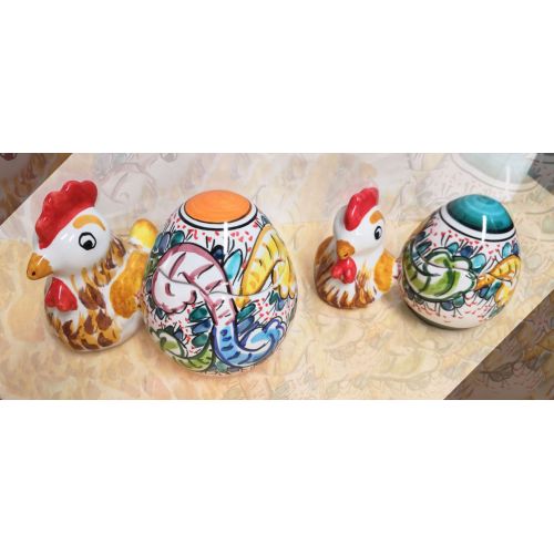 Easter Egg. handpainted Vietri ceramic.