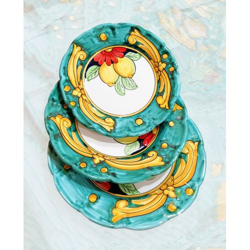Plate. Double Decor Line. Vietri Ceramics. Available as... 2