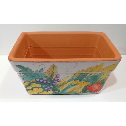 Rectangular Planter. White Base with Fruit. Vietri... 2