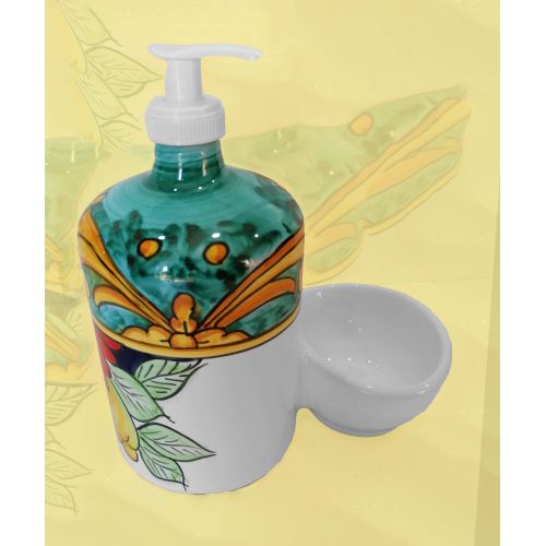 Soap dispenser with sponge holder. Double Decor line.... 2