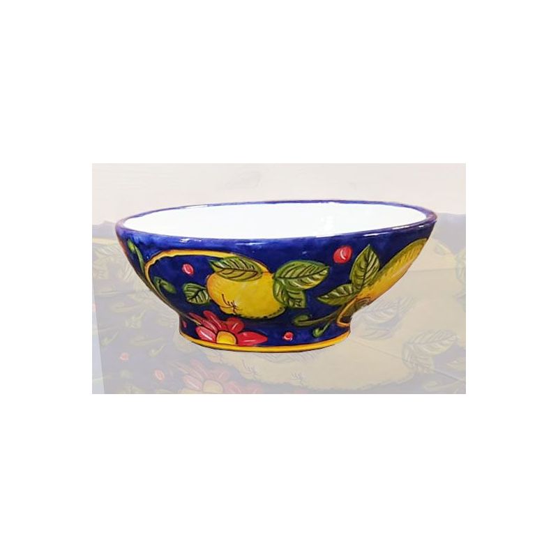 Vaso ciotola decoro Limoni Ceramica di Vietri...