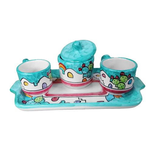 Kaffee-, Tablett- & Zuckerdosen-Set „Tet-à-Tet“ Geschenk....