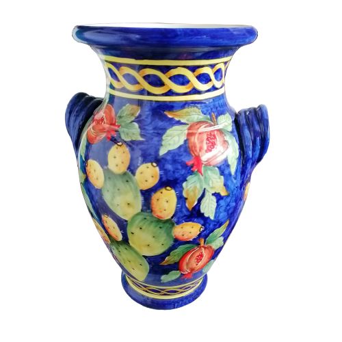 Paragüero. Colección Frutas. Cerámica de Vietri Pintada a...