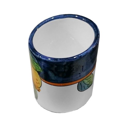 Bicchiere. Linea Limoni. Ceramica vietrese. Dipinta a mano 2