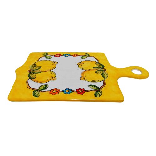 Tabla de cortar Limones y flores. Cerámica Vietri. 2