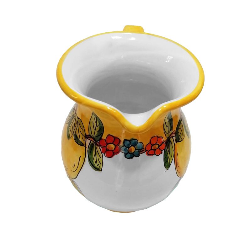 Bulbous Pitcher. Lemons & Flowers Line. Vietri...